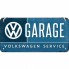 Placa metalica cu snur - Volkswagen Garage - 10x20 cm